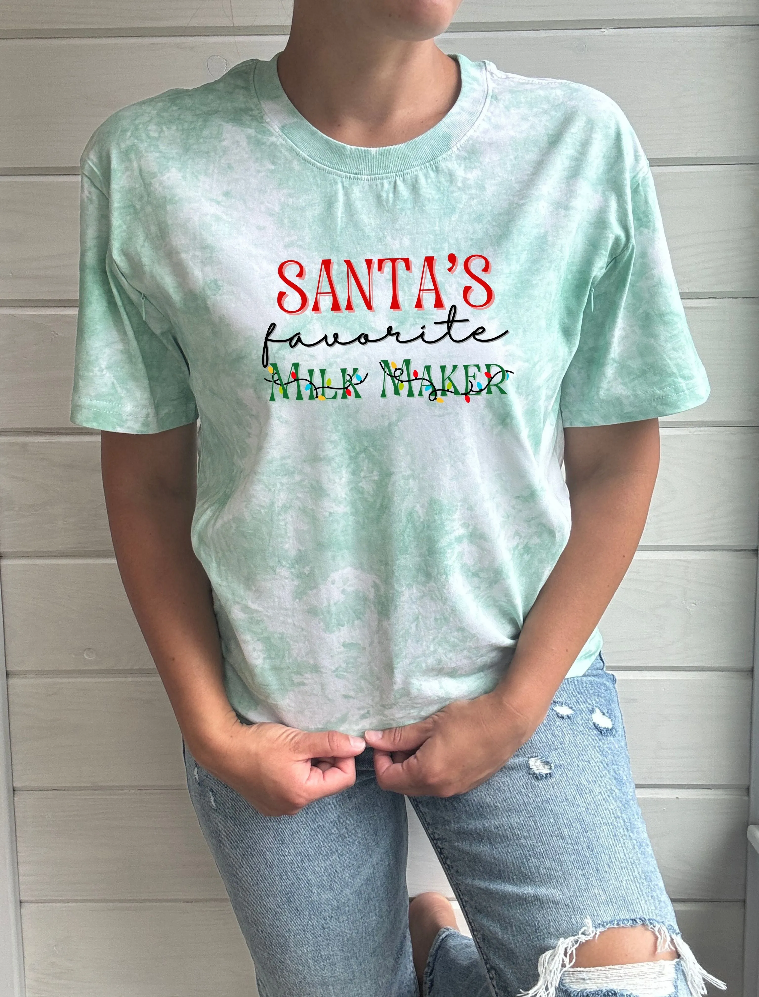 Santa's Favorite Milk Maker Solid Comfort Tee