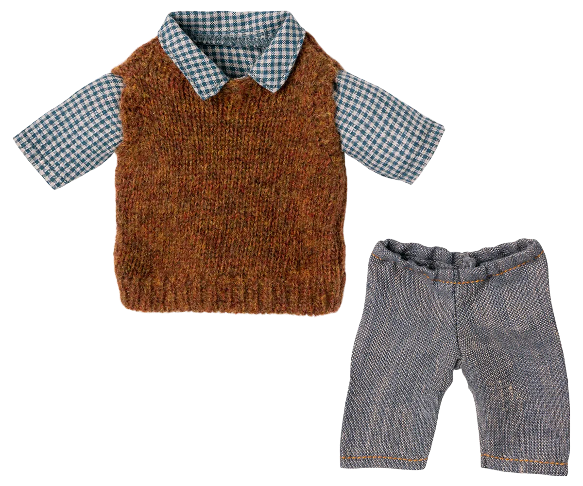 Shirt, Pullover and Pants for Teddy Dad