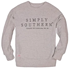 Simply Southern Terry Pullover Soft Crew Sweatshirt