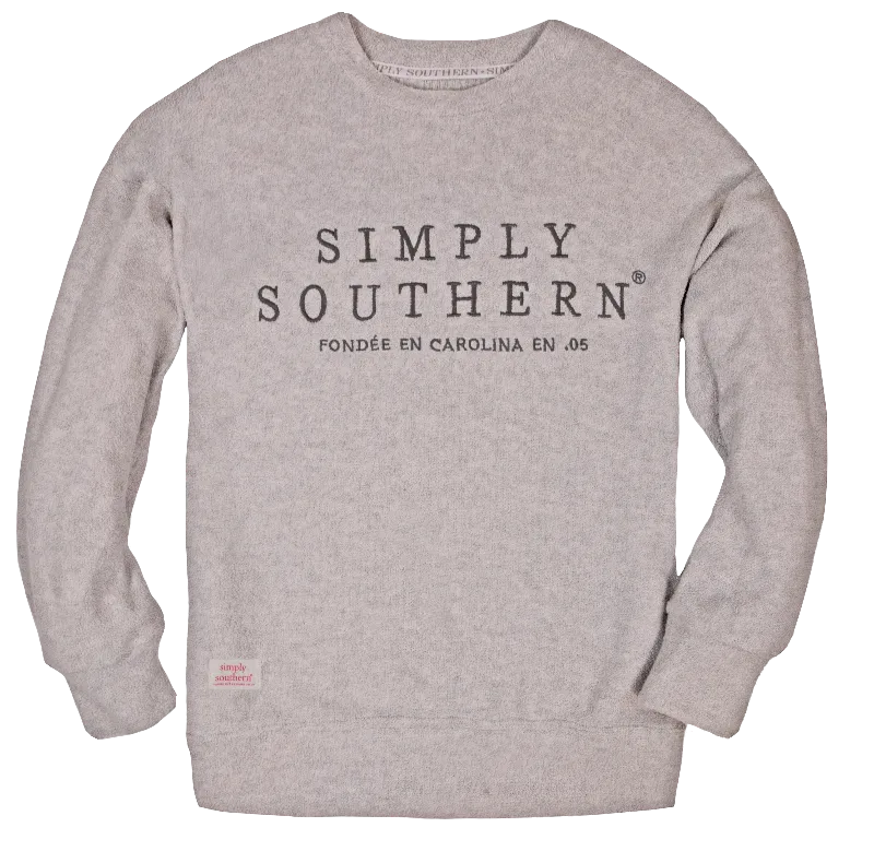 Simply Southern Terry Pullover Soft Crew Sweatshirt