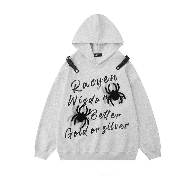 Spider Belt Unisex Sweater Graphics Hoodies