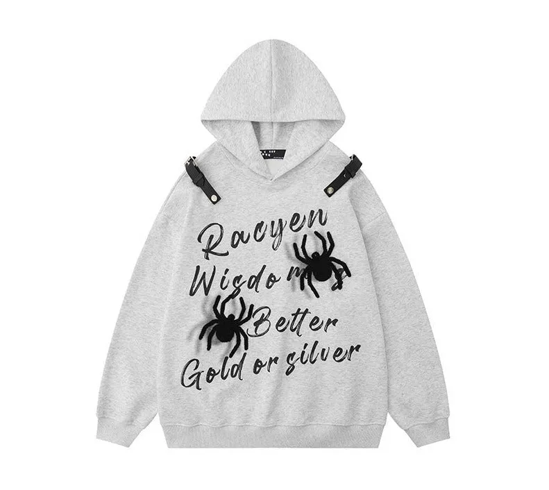 Spider Belt Unisex Sweater Graphics Hoodies