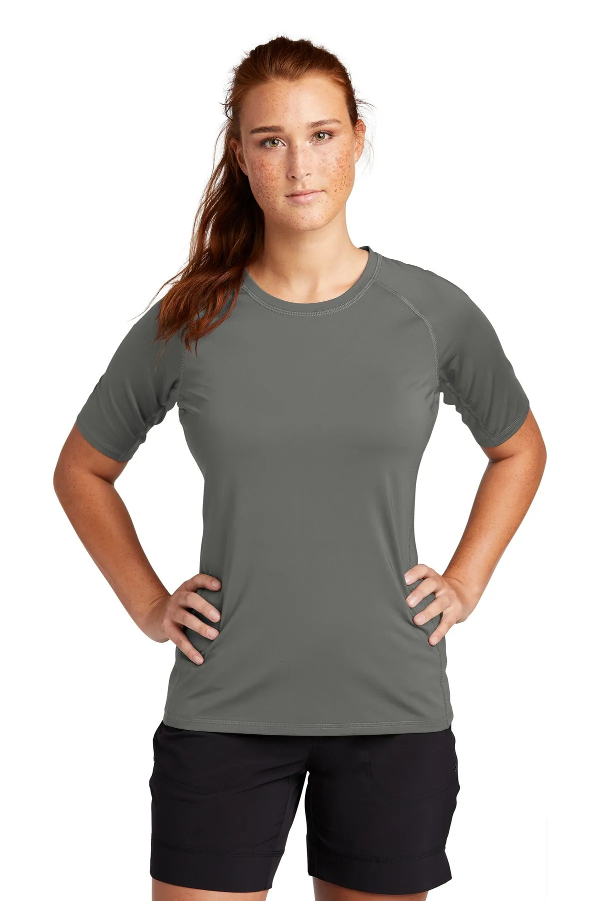 Sport-Tek Ladies Rashguard Tee. LST470