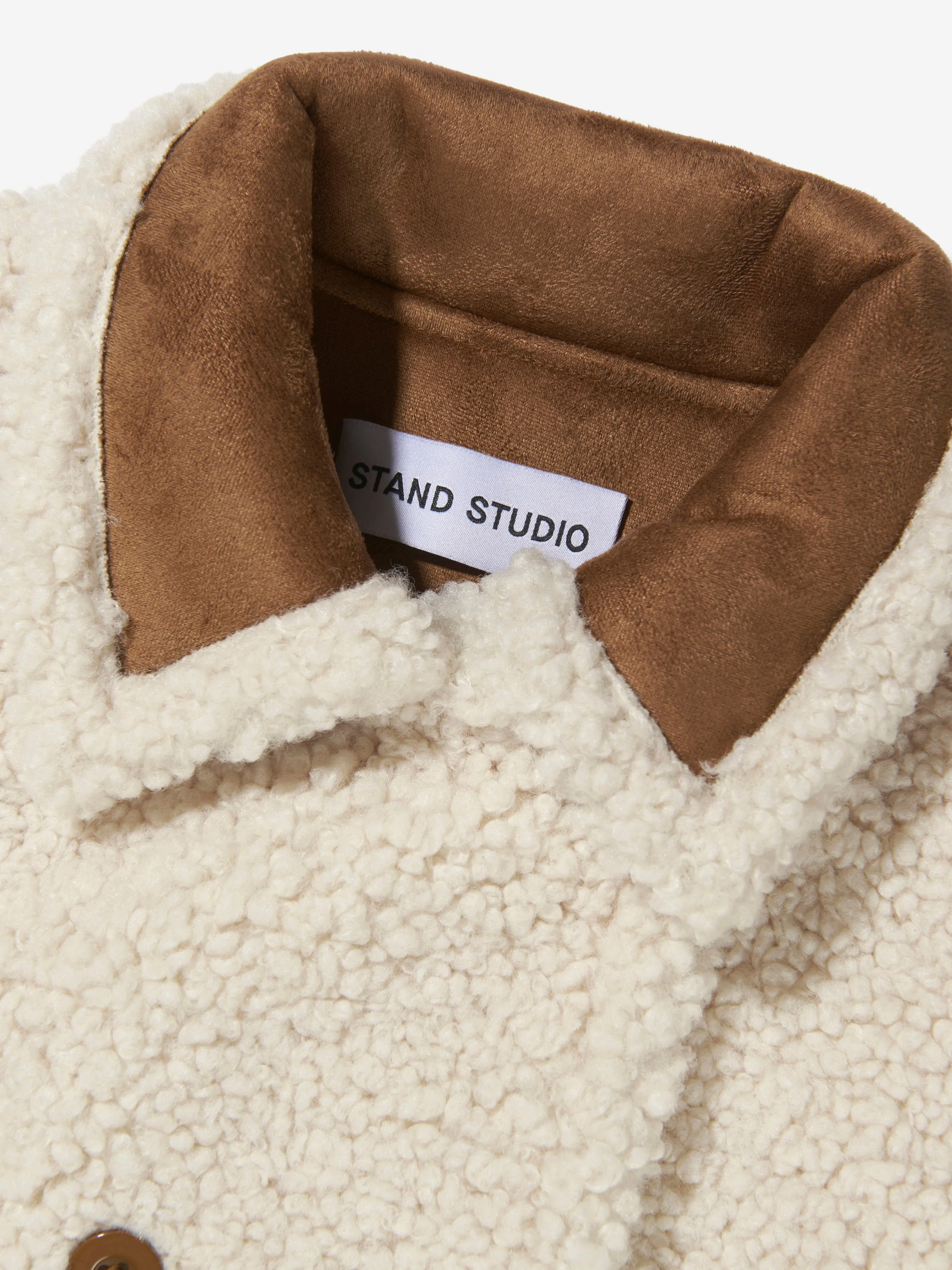 Stand Studio Girls Faux Shearling Chloe Mini Jacket