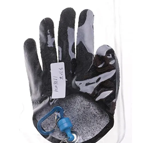 UJEAVETTE® Fishing Gloves for Handing Fish Safety with Magnet Release XL Left Hand