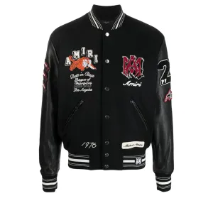 Vintage Patch Varsity Bomber Blouson